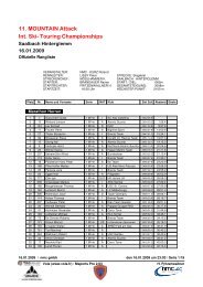 11. MOUNTAIN Attack Int. Ski- Touring Championships