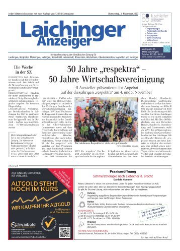 02.11.2023 Laichinger Anzeiger