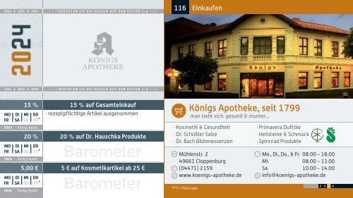 BAROMETER Cloppenburg | Limitierte Ausgabe 2024