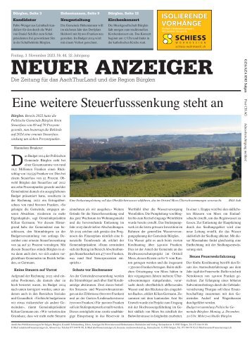 Neuer Anzeiger 3. November 2023