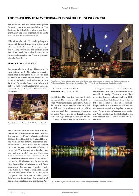 15 Jahre Rostock Life November mit vielen Gewinnspielen im Magazin