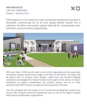PAR-Projects Capital Campaign Round 2 of 2