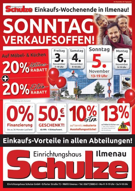 Sonntag verkaufsoffen in Ilmenau