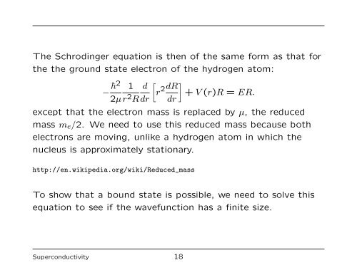 The Nature of the Cooper Pair - University of Liverpool