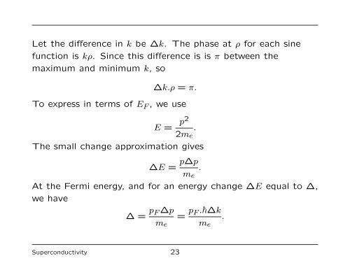 The Nature of the Cooper Pair - University of Liverpool