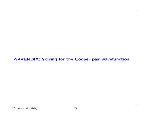 The Nature of the Cooper Pair - University of Liverpool