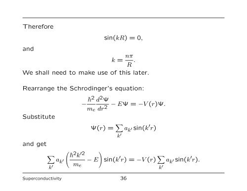 The Nature of the Cooper Pair - University of Liverpool