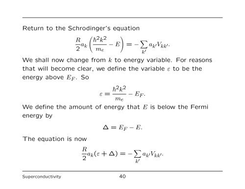 The Nature of the Cooper Pair - University of Liverpool