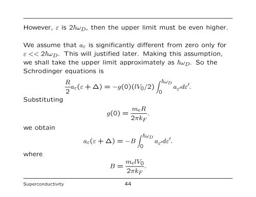 The Nature of the Cooper Pair - University of Liverpool