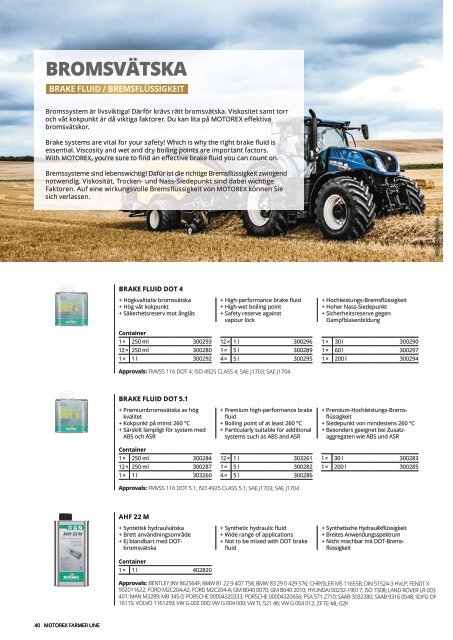 FARMER, FOREST & GARDEN LINE Brochure SE EN DE
