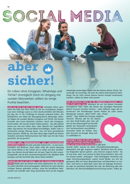 Azubi Basics Ausbildungs-Wissensmagazin Mittelfranken 2023-24 - Ausgabe 569 E