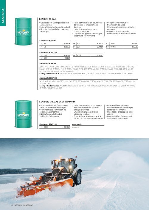 GEAR OILS GEAR ZX TP SAE