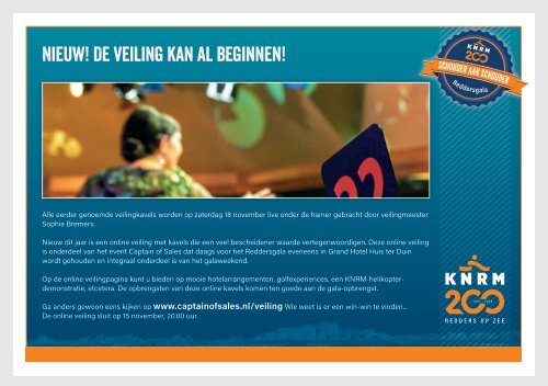 Veilingboekje KNRM Gala 2023