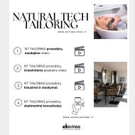 DAVINES Natural Tech TAILORING procedūros