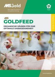 MS GoldFeed Broschüre für Schwein & Geflügel