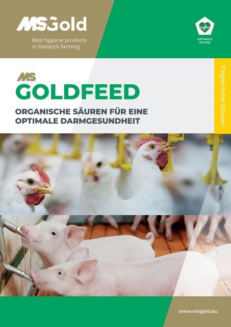 MS GoldFeed Broschüre für Schwein & Geflügel