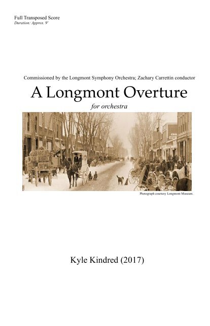 A Longmont Overture TRANSPOSED SCORE 110123