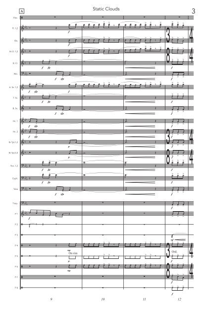 Static Clouds - Score