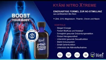 Multi Talent NitroXtreme . Ideal zur Inneren u Äußeren Anwendung . Teil der Inneren Apotheke . Komponente 2 des Triangel of Wellness 