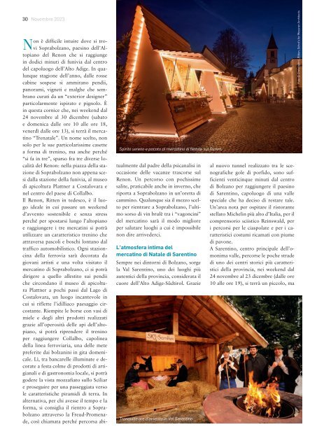 Magazine Südtirol Il sole 24 ore II 2023