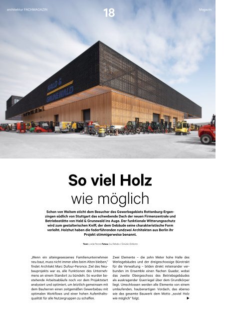 architektur FACHMAGAZIN Ausgabe 6 2023