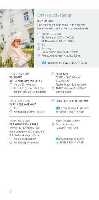 Veranstaltungen November Binzer Bucht