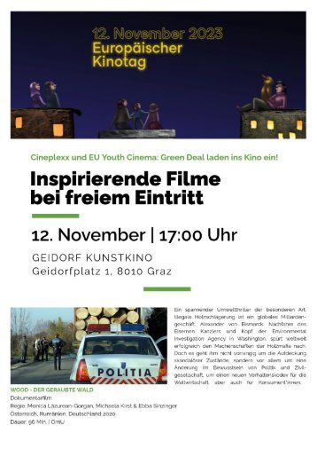 Einladung: Europäischer Kinotag im Geidorf Kunstkino | Graz