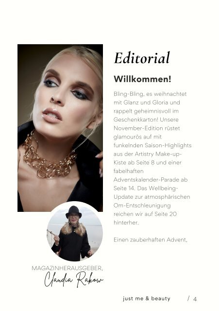 just me & beauty E-Magazin Issue N°28 November 2023