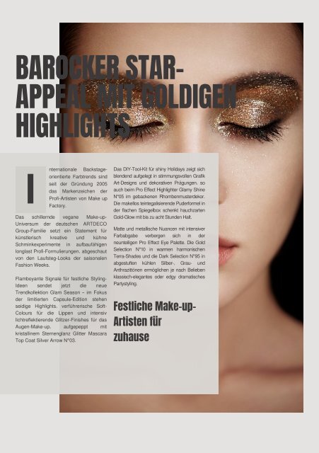 just me & beauty E-Magazin Issue N°28 November 2023