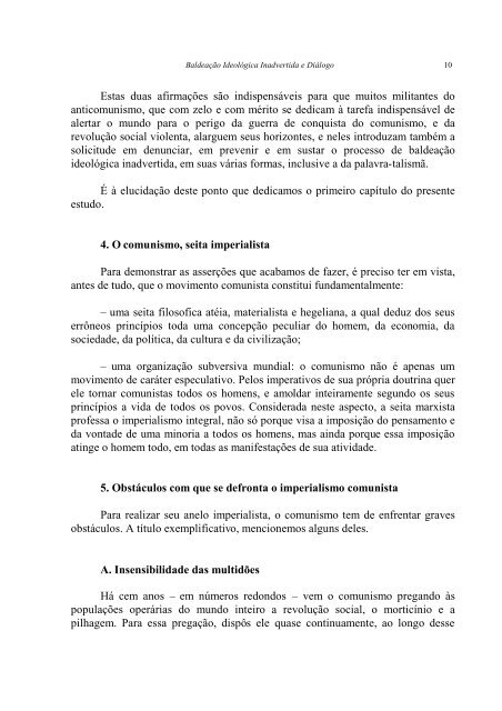 Baldeação ideológica inadvertida  e  Diálogo - Dr. Plínio Correia de Oliveira