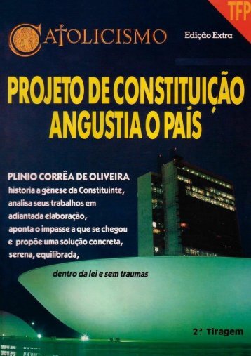 1987 - Projeto de Constituiçao angustia o país