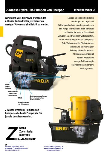 Enerpac Hydraulikpumpen Z-Serie