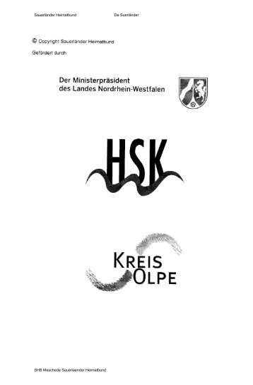 KREIS OLPE - Sauerländer Heimatbund e.V.