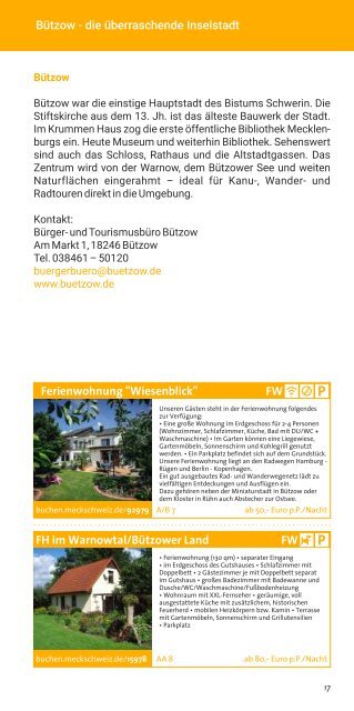 Buchungskatalog MeckSchweiz 2023