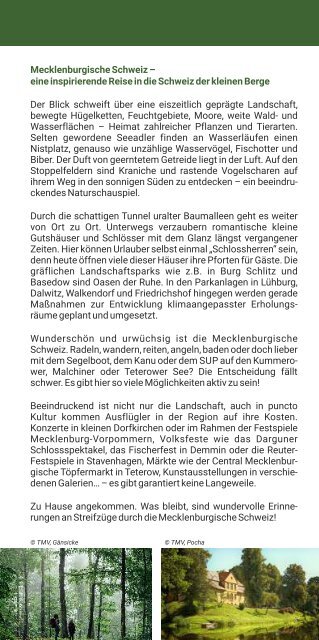 Buchungskatalog MeckSchweiz 2023