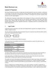 Basic Business Law. Lesson 9. Payment