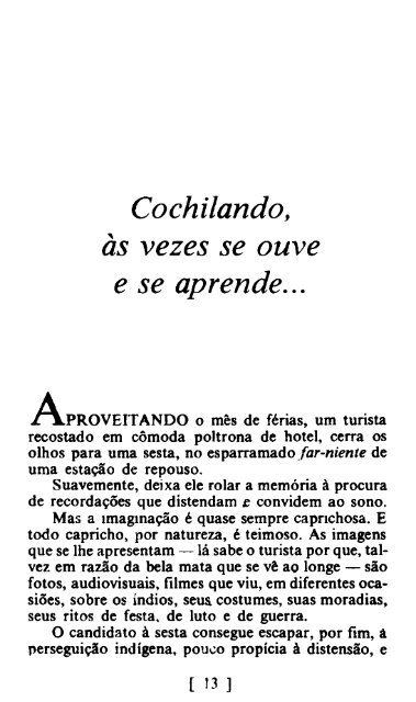 Livro profético- Tribalismo Indígena