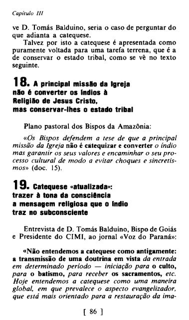 Livro profético- Tribalismo Indígena