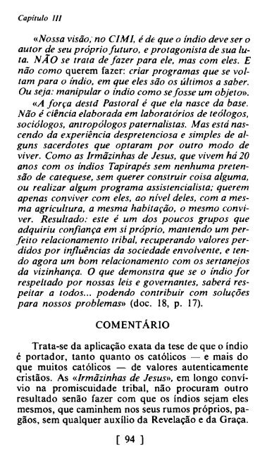 Livro profético- Tribalismo Indígena