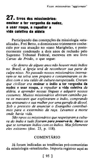 Livro profético- Tribalismo Indígena