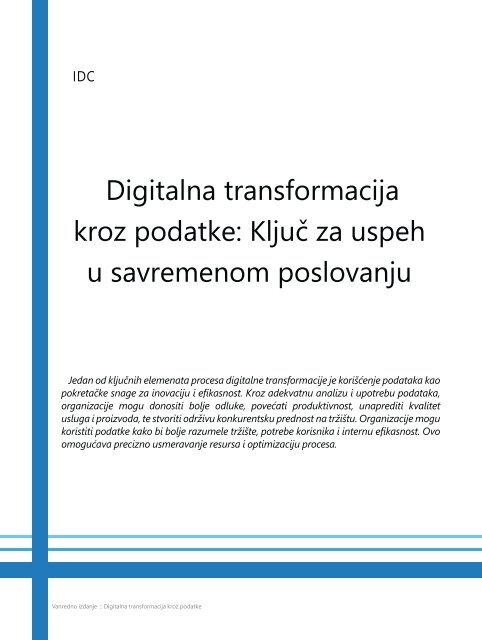 IO DIGITALNA TRANSFORMACIJA KROZ PODATKE