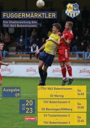 20231111 Fuggermärktler TSV 1862 Babenhausen – SV Mering