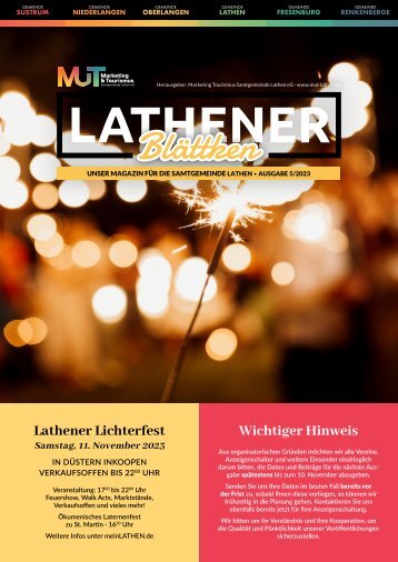 Lathener Blättken Ausgabe 05 - 2023