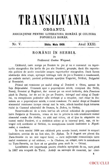 Gustav Weigand Românii din Serbia Rumäner aus Serbien Rumuni iz Srbije