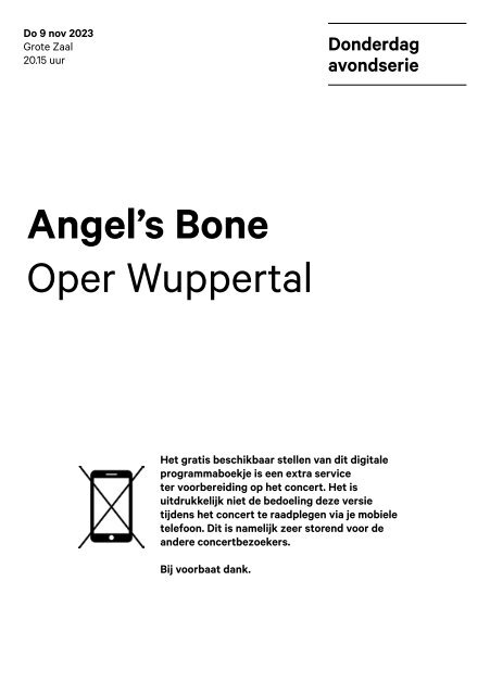 2023 11 09 Angel's Bone - Oper Wuppertal