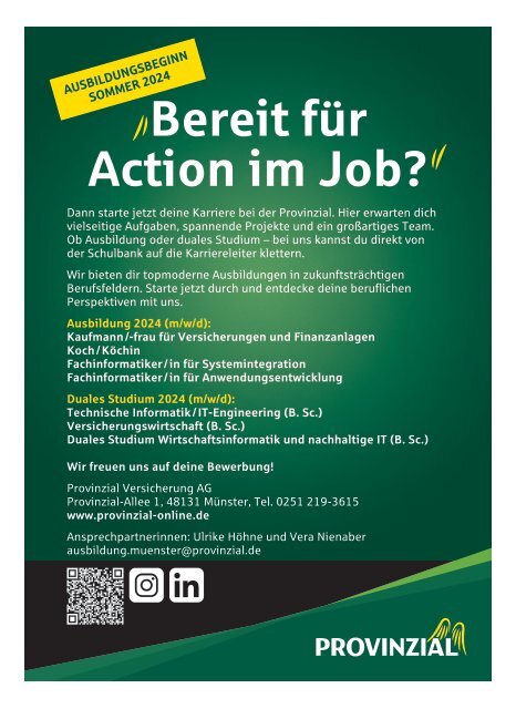 Das MesseMagazin der jobmesse münster|osnabrück 2023