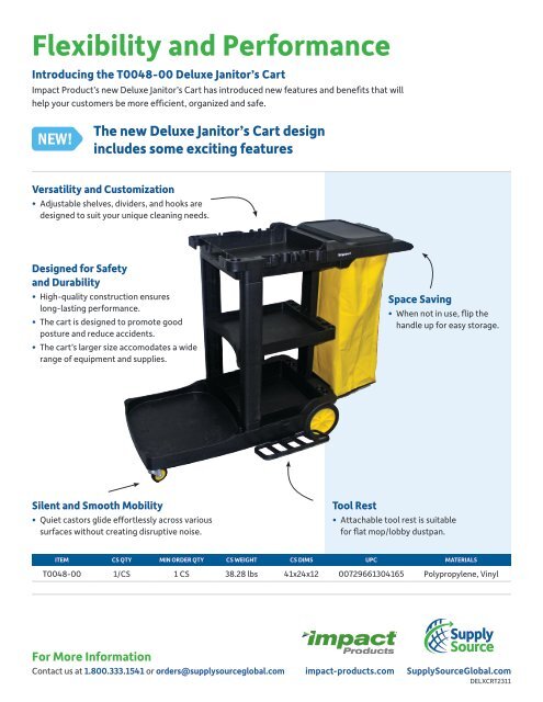 Deluxe Janitor's Cart (DELXCRT2311)