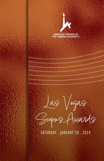 2024 Las Vegas Scopus Awards Invitation 