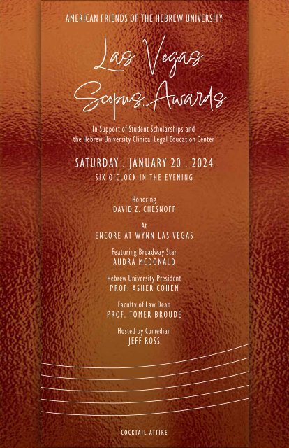 2024 Las Vegas Scopus Awards Invitation 