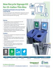 Recycle Signage Kit for 23-Gallon Thin Bins (THINSIGN2310)